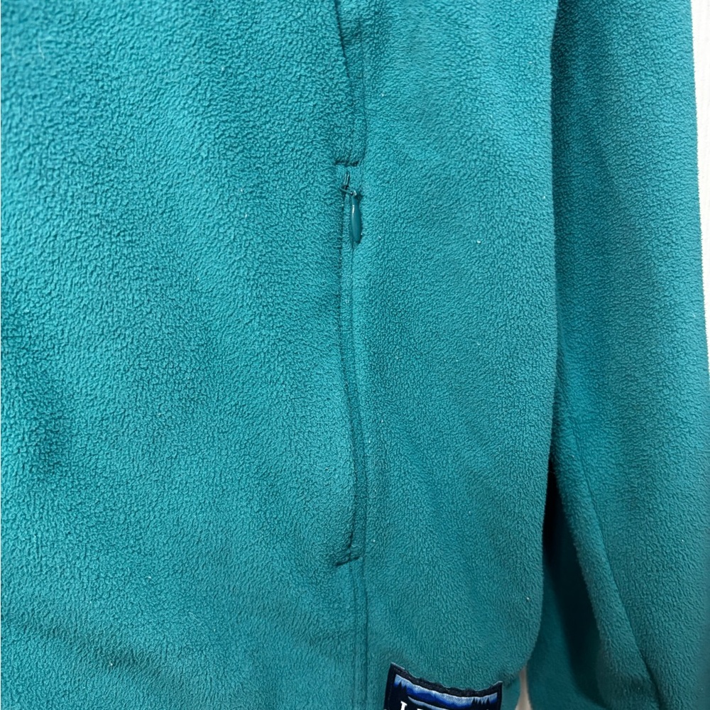 L.L. Bean Turquoise Fleece Jacket - Picture 2 of 5